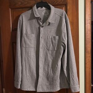 Men’s/Boys Sift Gray Button-Up Shirt